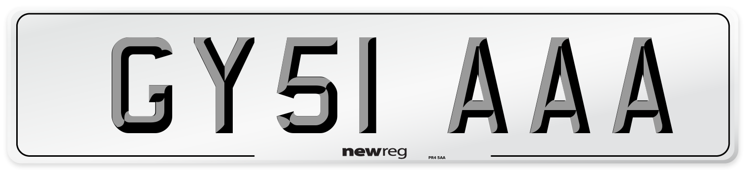 GY51 AAA Number Plate from New Reg